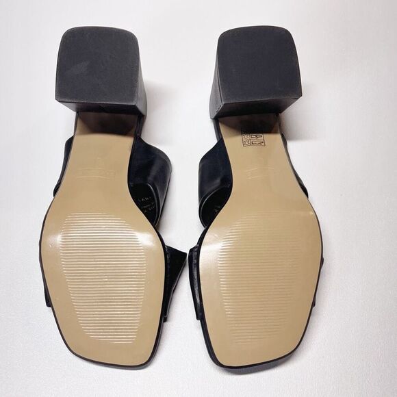 Everlane The Day Twist Heel Black Italian Leather Sandals Size 8 NEW - Picture 13 of 16